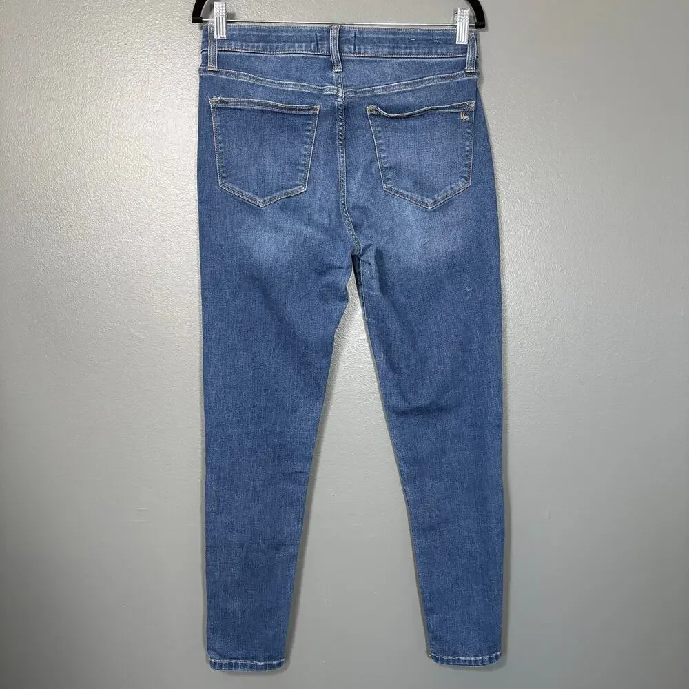 Lularoe Women's Magic Waist Medium Wash Skinny Jeans - Size 30 - Mid Rise Waist